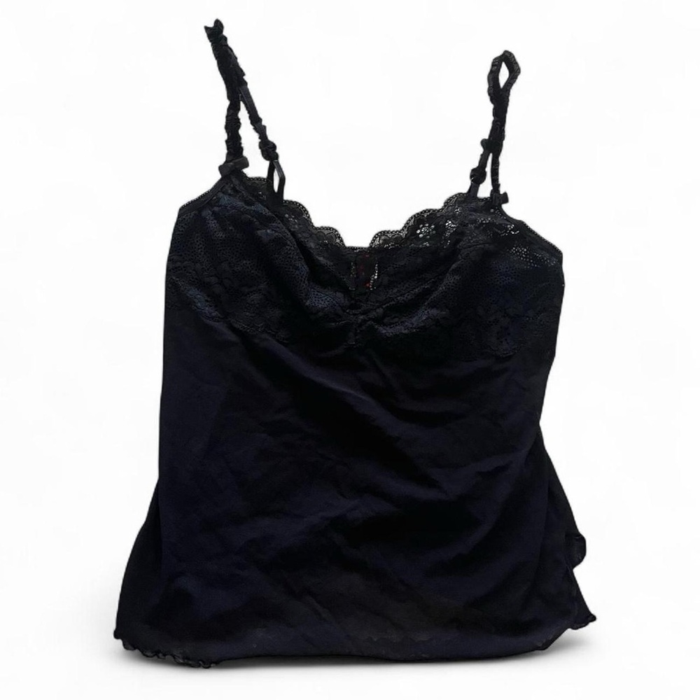 Natori Black Lace Trim Camisole